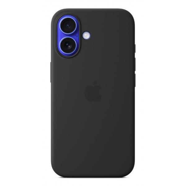 Apple Custodia MagSafe in silicone per iPhone 16 - Nero (IPHONE 16 SIL CASE BLACK)