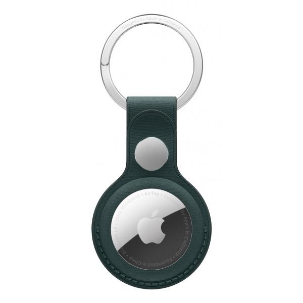 Apple MA7J4ZM/A accessorio per localizzatore e cercatore GPS (Apple - Case for airtag - microtwill, stainless steel - dark green)