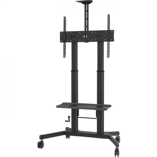 Vision VFM-F26 Supporto TV a parete 2,54 m [100] (Display floor stand trolley - one person height adjustment - steel cart fits display 55 to 100 with VESA sizes up to 800 x 600 - crank handle adjusts