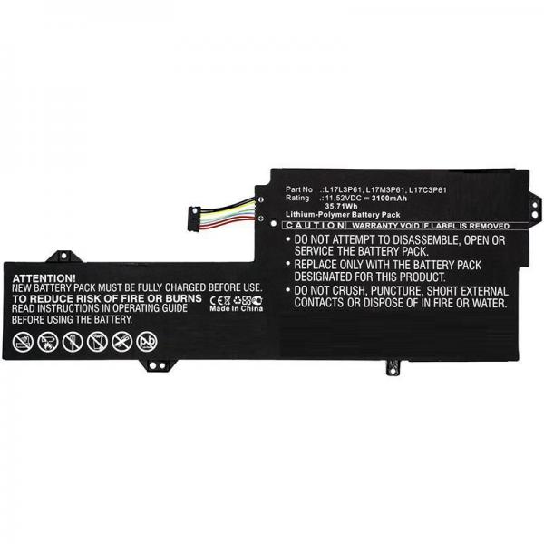 CoreParts MBXLE-BA0286 ricambio per laptop Batteria (Laptop Battery for Lenovo - 35.71Wh 11.52V 3100mAh - 35.71Wh Li-Pol 11.52V 3100mAh Black for Lenovo Notebook, Laptop 7000-13, - Warranty: 12M)