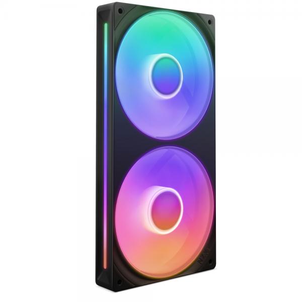 NZXT RF-U24HF-B1 sistema di raffreddamento per computer Case per computer Ventilatore Nero (NZXT F240 RGB CORE DUAL FAN UNIT BLK)