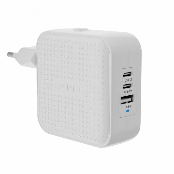 HYPER HJ1003WHWWGL Caricabatterie per dispositivi mobili Computer portatile, Smartphone, Tablet Bianco AC Ricarica rapida Interno (HYPER HJ 70W USBC TRAVL CHRGE - WHT)