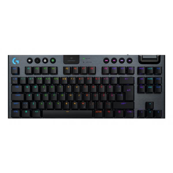 Logitech G G915 X LIGHTSPEED tastiera Gaming USB + RF Wireless + Bluetooth QWERTY Nordic Nero (Logitech G G915 X - tastatur - gaming,)