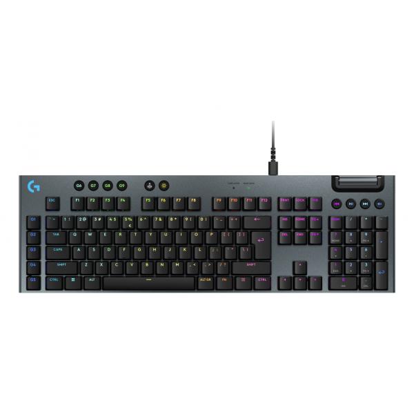 Logitech G G915 X tastiera Gaming USB QWERTY US International Nero (G915 X WIRED G KB - BLACK - US INTL - EMEA28I-935) - Versione Tedesca