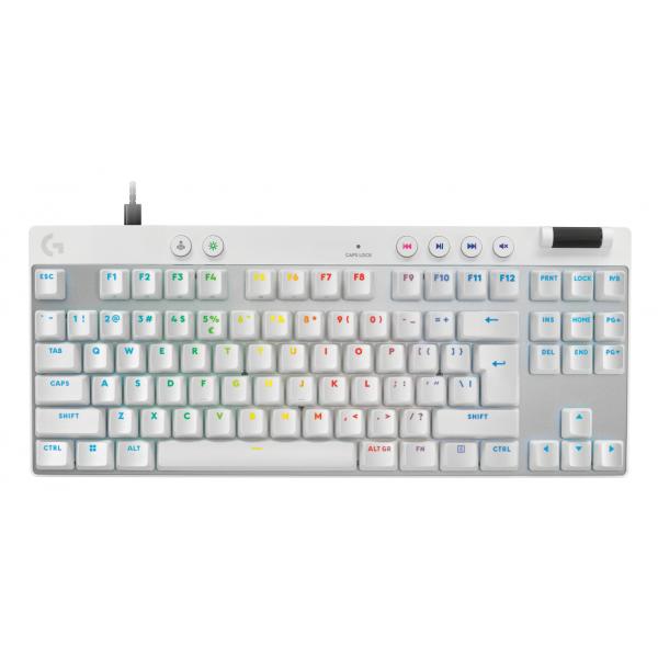 Logitech G PRO X TKL RAPID (PRO X TKL RAPID - WHITE - US INTL - EMEA28I-935) - Versione Tedesca