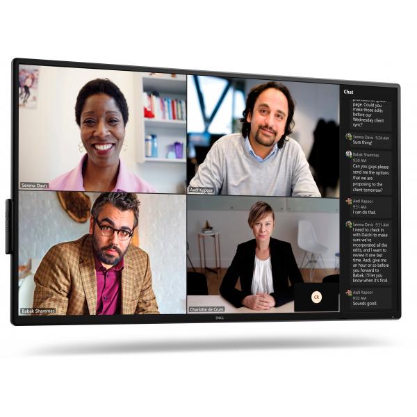 DELL P5525QC Pannello piatto per segnaletica digitale 138,8 cm [54.6] LCD 400 cd/m² 4K Ultra HD Nero (55IN 4K CONFERENCE ROOM MONITOR - - P5525QC)