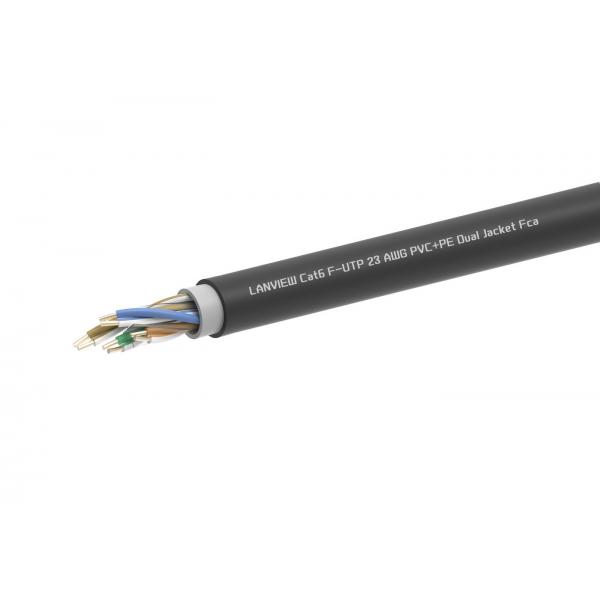 Lanview LVN-CAT6PE-2FUTP-305M cavo di rete Cat6 F/UTP [FTP] (CAT6 F/UTP PVC+PE Dual Jacket - solid cable 305m - Warranty: 60M)