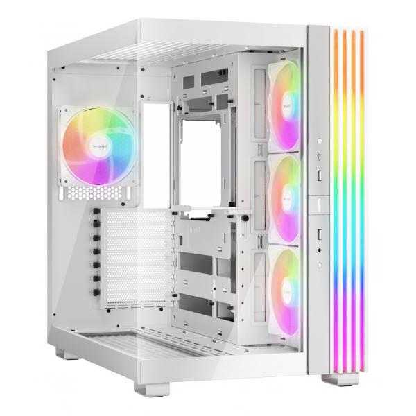 be quiet! LIGHT BASE 600 LX White Midi Tower Bianco (be-quiet! Light Base 600 LX, White, Midi-Tower ATX Case, Massive ARGB LED Strip, Full Windowed Design, 4x Light Wings LX 120mm PWM fans included)