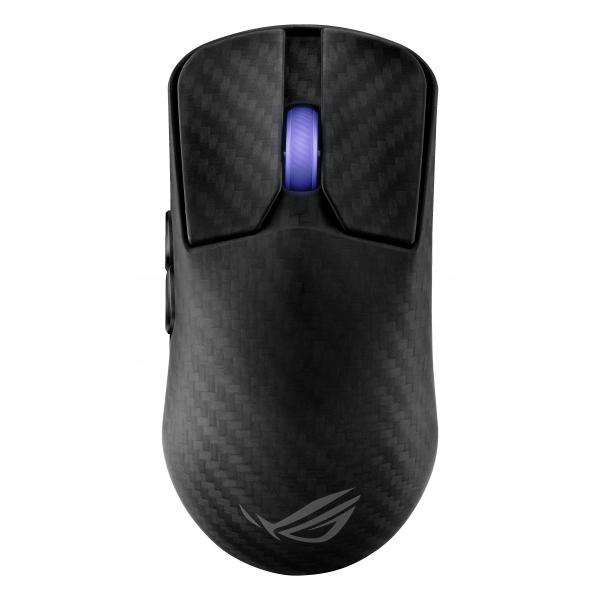 ASUS ROG Harpe Ace Extreme mouse Gaming Mano destra RF Wireless + Bluetooth + USB Type-A Ottico 42000 DPI (ASUS ROG Harpe Ace Extreme Wireless Gaming Mouse, Black)