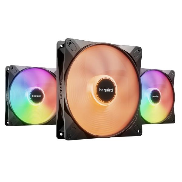 be quiet! LIGHT WINGS LX 140mm PWM High Speed 3-Pack Black Case per computer Ventilatore 14 cm Nero 3 pz (LIGHT WINGS 14CM PWM ARGB FANS 1800)