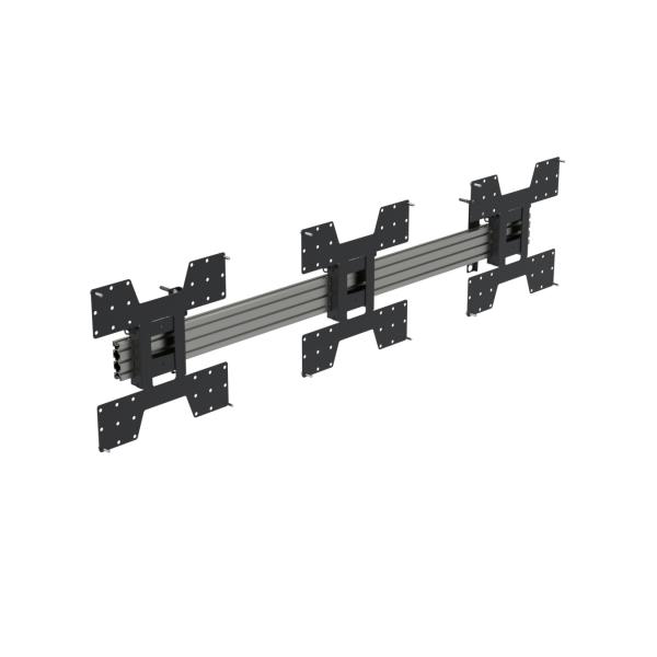Ergonomic Solutions SpacePole Digital Signage WT443160LL-A2 Supporto per display espositivi 139,7 cm [55] Nero, Alluminio (TILT MENU BOARD MOUNT 3X55PORTRAIT)
