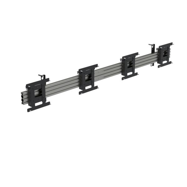 Ergonomic Solutions SpacePole Digital Signage WT224190LL-A2 Supporto per display espositivi 109,2 cm [43] Nero, Alluminio (TILT MENU BOARD MOUNT 4X43 PORTRAIT)