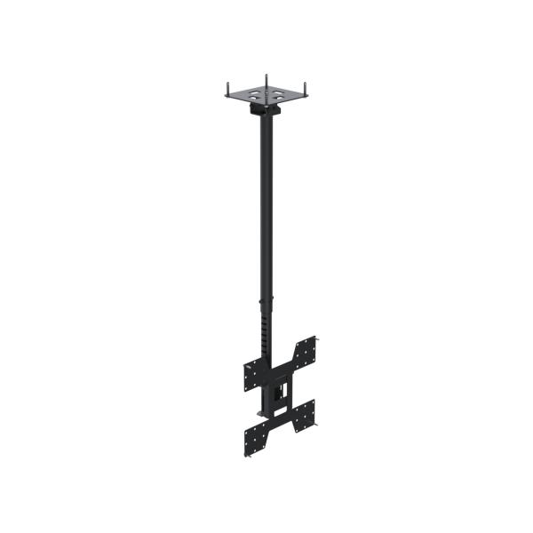 Ergonomic Solutions SpacePole Digital Signage CT4410AA-02 Supporto per display espositivi 190,5 cm [75] Nero (TELESCOPIC CEILING MOUNT<75)