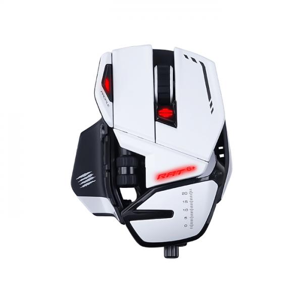 Mad Catz R.A.T. 6+ mouse Gaming Mano destra USB tipo A Ottico 12000 DPI (The authentic R.A.T 6 gaming mouse White)