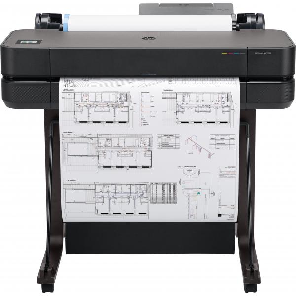 HP Designjet Stampante T630 da 24” (HP DesignJet T630 - 2025 Edition - 24 stampante grandi formati - colore - ink-jet - Rotolo A1 [61,0 cm x 45,7 m], A1, ANSI D - 2400 x 1200 dpi - fino a 0.5 min/pag