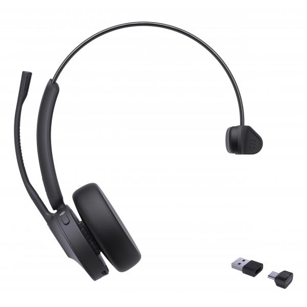 Yealink BH70 Mono Teams Auricolare Wireless A Padiglione Ufficio USB Type-C / USB Type-A Bluetooth Nero (Yealink BH70 Mono - Headset - Bluetooth)