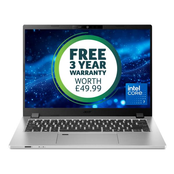 Acer TravelMate P2 P214-56-TCO-759W Copilot+ PC Intel Core 7 150U Computer portatile 35,6 cm [14] WUXGA 16 GB DDR5-SDRAM 512 GB SSD Wi-Fi 6E [802.11ax] Windows 11 Pro Argento (P214-56 I7-150U 16GB/51