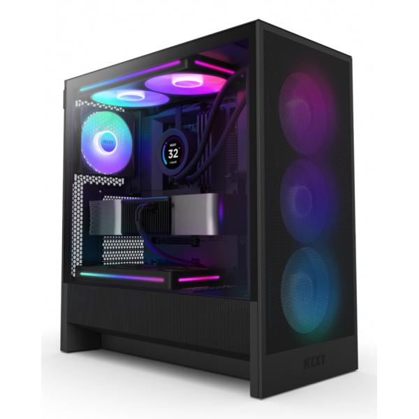 NZXT H5 Flow RGB Midi Tower Nero (NZXT H5 FLOW MID RGB TOWER CASE BLACK)
