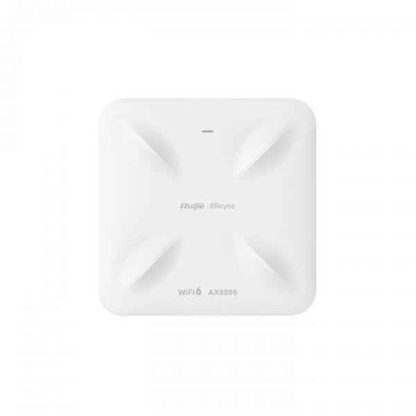 Ruijie Networks RG-RAP2260[H] punto accesso WLAN Bianco Supporto Power over Ethernet [PoE] (AX6000 Wi-Fi 6 dual-band Gigabit ceiling mount Indoor AP 2? 2.5 Gigabit LAN uplink ports built-in antennas