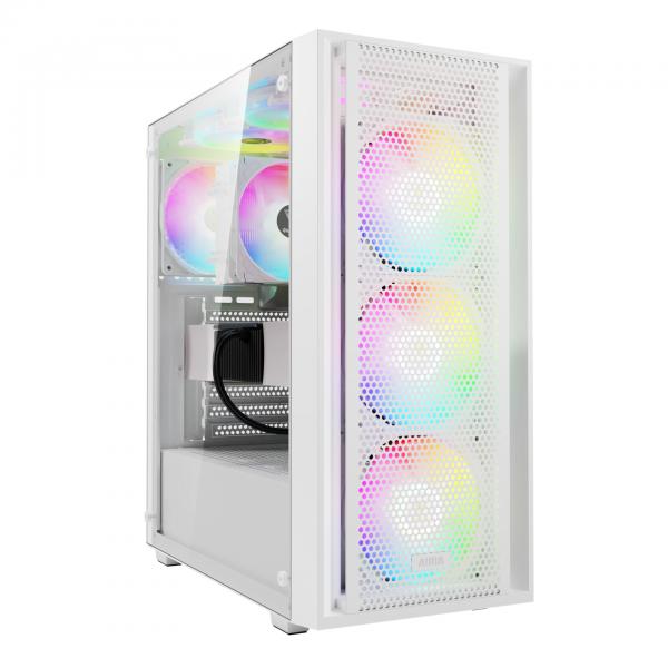 GAMDIAS AURA GC2 ELITE WH computer case Midi Tower Bianco (AURA GC2 ELITE MID-TOWER WHITE CASE)