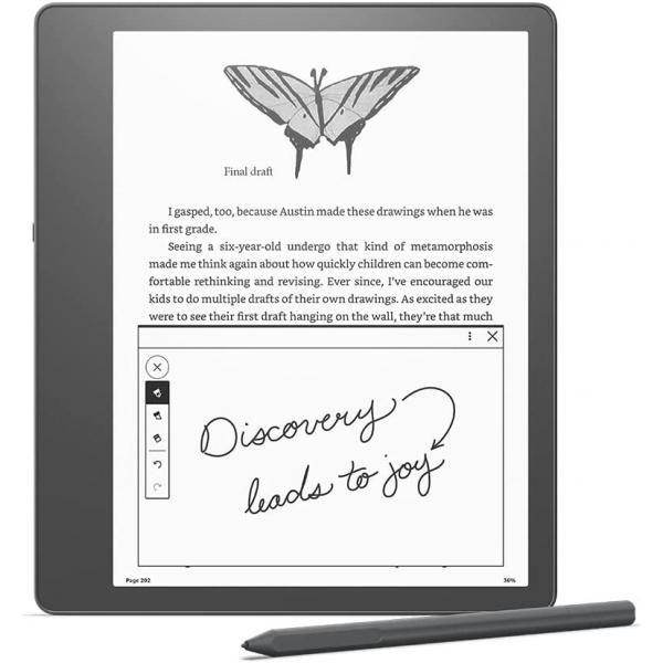 Amazon Kindle Scribe lettore e-book Touch screen 16 GB Wi-Fi Grigio (Amazon Kindle Scribe - 1. Generation - eBook-Reader - 16 GB - 25.9 cm [10.2])