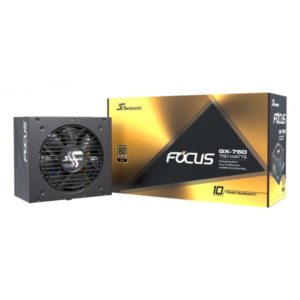Seasonic Focus GX alimentatore per computer 750 W 20+4 pin ATX ATX Nero (Seasonic Focus GX-750 ATX 3.1 750W 80 Gold Modular Power Supply)