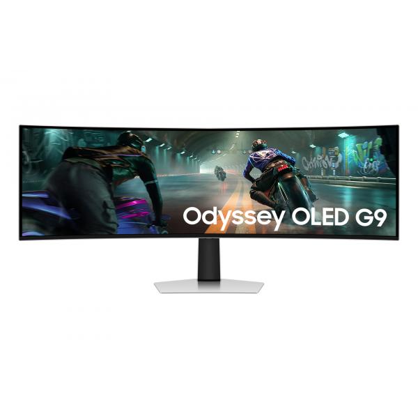 Samsung S49DG912SU Monitor PC 124,5 cm [49] 5120 x 1440 Pixel Dual QHD OLED Argento (Samsung Odyssey OLED G9 S49DG912SU - G91SD Series - OLED monitor - gaming - curved - 49 - 5120 x 1440 Dual Quad HD