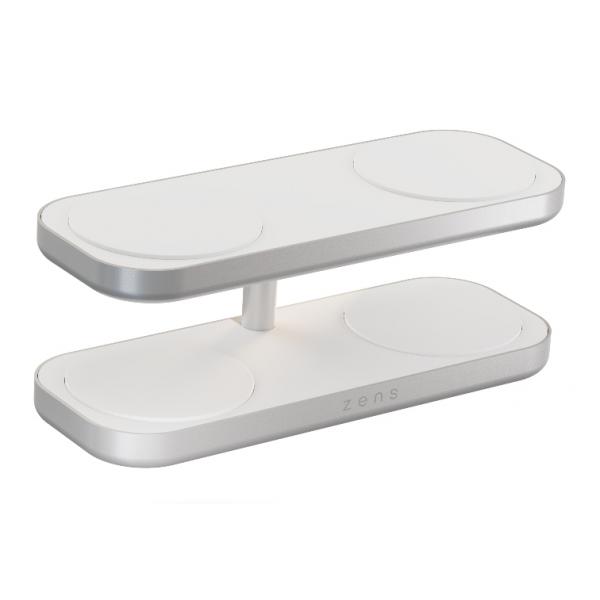 ZENS ZEQC01W/00 Caricabatterie per dispositivi mobili Cuffie, Smartphone, Orologio intelligente Bianco AC Carica wireless Ricarica rapida Interno (ZENS Wireless Charger Quattro Pro 4 Qi)