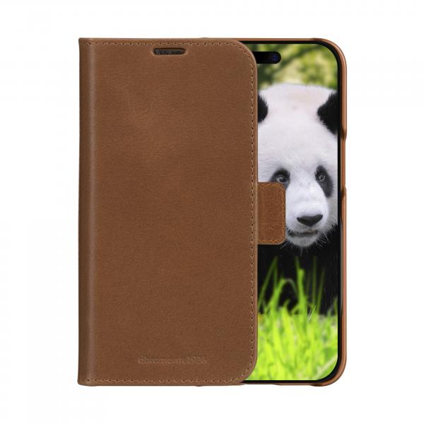 dbramante1928 Lynge custodia per cellulare 15,5 cm [6.1] Custodia flip a libro Marrone chiaro (dbramante1928 Lynge - Flip cover per cellulare - Compatibilit? MagSafe - pelle pieno fiore - tan - per A