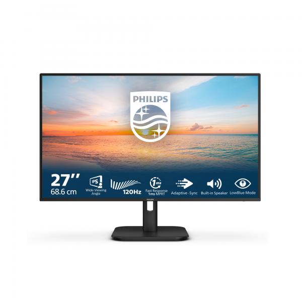 Philips 27E1N1200A/00 Monitor PC 68,6 cm [27] 1920 x 1080 Pixel Full HD LCD Nero (Philips 27E1N1200A - 1000 Series - monitor a LED - 27 - 1920 x 1080 Full HD [1080p] @ 120 Hz - IPS - 300 cd/m? - 1300