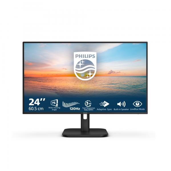 Philips Serie 1000 24E1N1200A/00 Monitor PC 60,5 cm [23.8] 1920 x 1080 Pixel Full HD LCD Nero (Philips 24E1N1200A - 1000 Series - monitor a LED - 24 - 1920 x 1080 Full HD [1080p] @ 100 Hz - IPS - 250