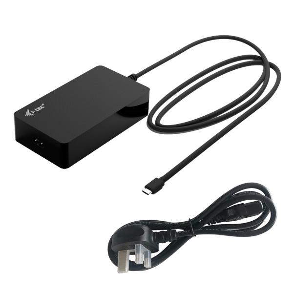 i-tec CHARGER-C140WUK Caricabatterie per dispositivi mobili Computer portatile, Smartphone, Tablet Nero AC Interno (I-TEC USB-C CHARGER 140W PD 3.1 - I-TEC USB-C UNIVERSAL CHARGER UK)