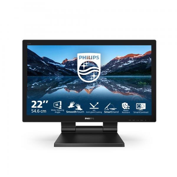 Philips B Line 222B9TA/00 Monitor PC 54,6 cm [21.5] 1920 x 1080 Pixel Full HD LCD Touch screen Da tavolo Nero (Philips B Line 222B9T - Monitor a LED - 22 [21.5 visualizzabile] - touchscreen - 1920 x
