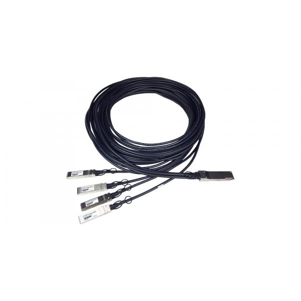 ATGBICS 100G-QSFP-4SFP-P-0301-C cavo InfiniBand e in fibra ottica 3 m QSFP28 4x SFP28 DAC Nero (Ruckus Brocade compatible Direct Attach Copper Breakout Cable 100GBase-CU QSFP28 to 4x25GBase-CU SFP28