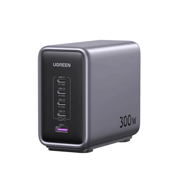 Ugreen Nexode Universale Nero AC Ricarica rapida Interno (UGREEN 300W 1A 4C DESKTOP CHARGER UK)