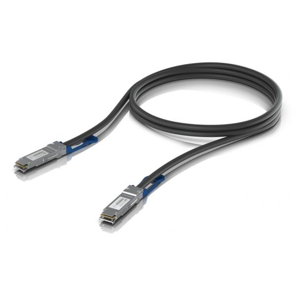 Ubiquiti UACC-DAC-QSFP28-1M cavo InfiniBand e in fibra ottica Nero (QSFP28 direct attach cable - with a 100 Gbps max data - rate. - Warranty: 24M)