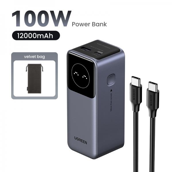 Ugreen 12000mAh 100W Fast Charging Powerbank (UGREEN 12000MAH FAST CHARGING PWRBK)
