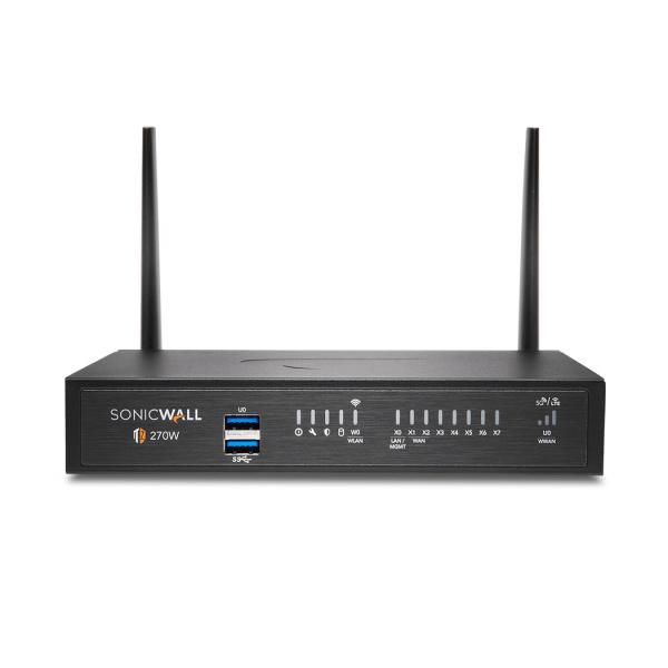 SonicWall TZ270W firewall [hardware] Desktop 2 Gbit/s (SonicWall TZ Series [Gen 7] TZ270W - Apparecchiatura di sicurezza - con 3 anni di Advanced Protection Service Suite e Cloud Secure Edge per 1 an
