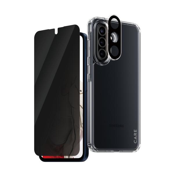PanzerGlass ® § CARE by ® Flagship 3-in-1 Privacy Bundle Samsung Galaxy A36 5G Pellicola proteggischermo trasparente 1 pz (CARE BY PANZERGLASS - 3-IN-1 PRIVACY BUNDLE A36 5G)