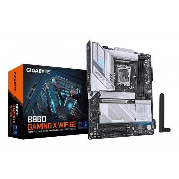 GIGABYTE B860 GAMING X WIFI6E Scheda madre - CPU Intel Core Ultra, VRM a 12+1+2+1 fasi, fino a 9066MHz DDR5, 1xPCIe 5.0 + 2xPCIe 4.0 M.2, LAN 2,5 GbE, WIFI 6E, USB4 (GIGA B860 GAMING X WIFI6E S1851/D