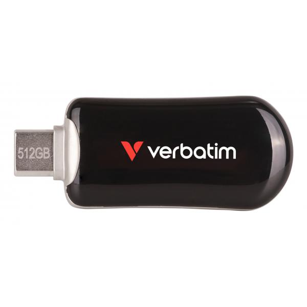 Verbatim 30227 unità flash USB 512 GB USB tipo-C 3.2 Gen 1 [3.1 Gen 1] Nero (Verbatim Plectra Black 512GB USB-C Flash Drive 302)