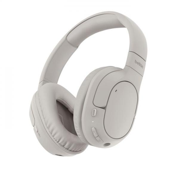 Belkin AUD009HQSA cuffia e auricolare Cuffie Wireless A Padiglione Musica e Chiamate USB tipo-C Bluetooth Sabbia (SOUNDFORM SURROUND WLESS HPHONE SAND)
