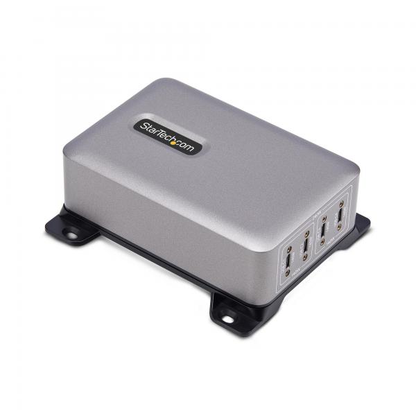 StarTech.com 424DUK-USB-C-CHARGER Caricabatterie per dispositivi mobili Universale Grigio AC Ricarica rapida Interno (4-PORT USB-C CHARGER - 240W TOTAL SINGLE PORT 140W EPR)