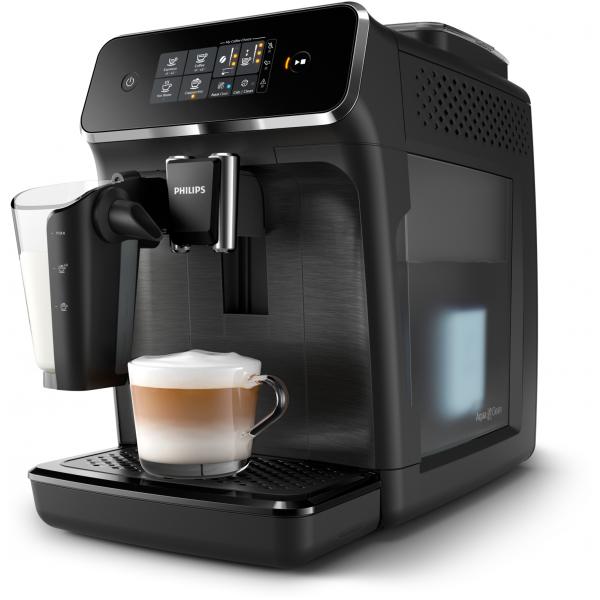 Philips 2200 series LatteGo EP2230/10 Macchina da caffè automatica, 4 bevande, cappuccinatore, 1.8 L, macine in ceramica (Philips Series 2200 EP2230 - automatis)