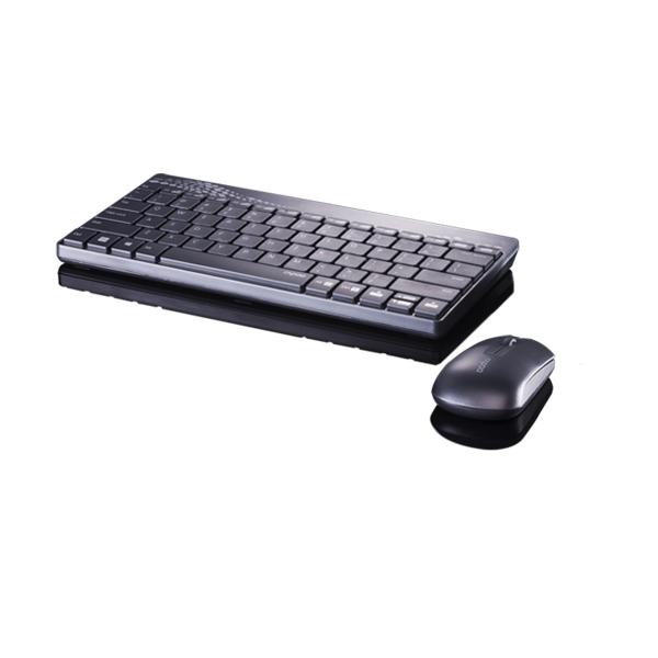 Rapoo 8000 tastiera Mouse incluso RF Wireless QWERTY Portoghese Nero, Grigio (Rapoo Ralemo Air 1 - mus - multi-mode)