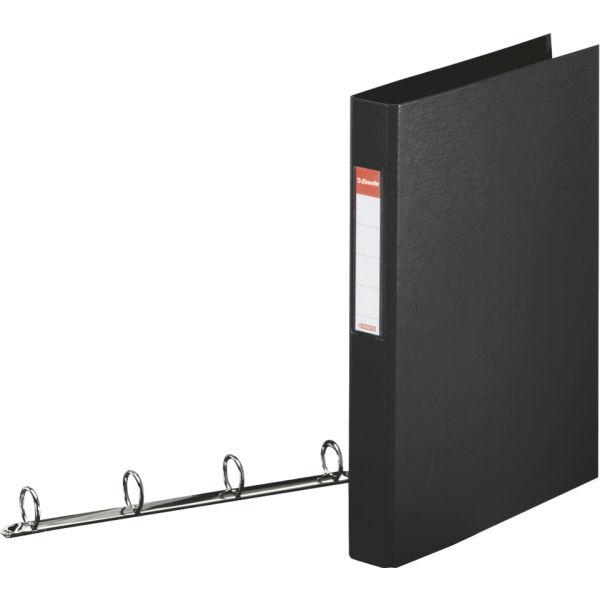 Esselte Standard Ring Binders , PP Black 4x25 mm raccoglitore ad anelli A4 Nero (Esselte Vivida ringbind PP A4 4RR 25mm)