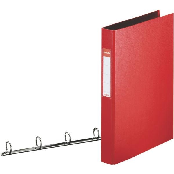 Esselte Standard Ring Binders , PP Red 4x25 mm raccoglitore ad anelli A4 Rosso (Esselte Vivida ringbind PP A4 4RR 25mm)