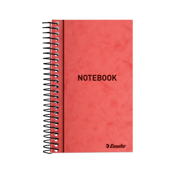 Esselte 13160 quaderno per scrivere 50 fogli Rosso (Esselte spiralnotesblok 127x76mm linie)