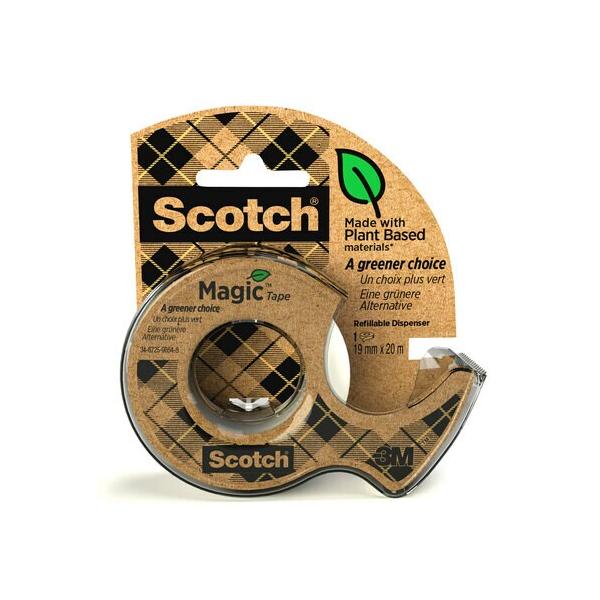 3M 7100082821 nastro adesivo Adatto per uso interno 20 m Trasparente (Tape disp. + 1 rl. tape milj? 19mmx20m)