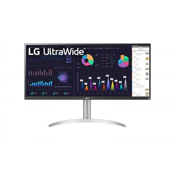 LG 34WQ650-W Monitor PC 86,4 cm [34] 2560 x 1080 Pixel UltraWide Full HD LCD Nero, Argento (LG ULTRAWIDE MONITOR 34WQ650-W 34WQ650)